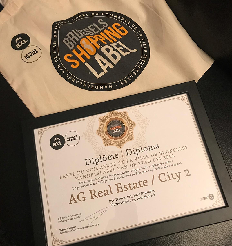 City2 ontvangt het handelslabel van de Stad Brussel